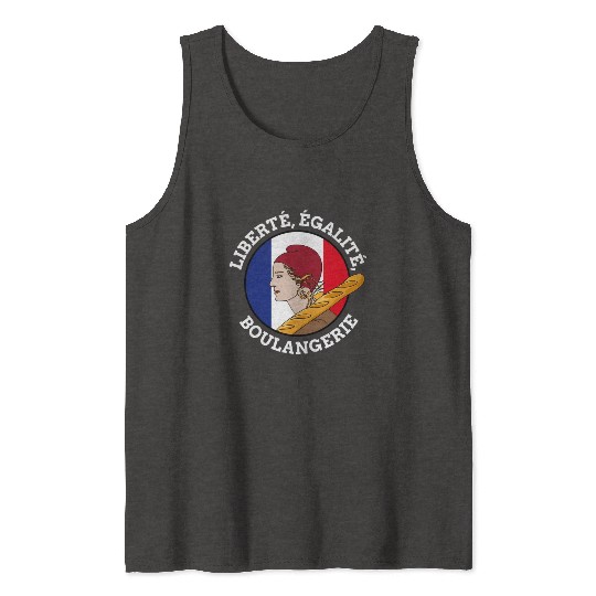 Bastille Day Marianne Of France French Revolution Tank Tops