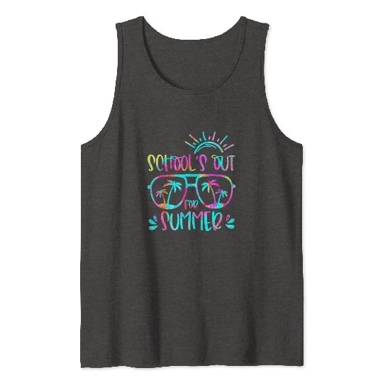 Last Day Of School Schools Out For Summer Teacher Tank Tops