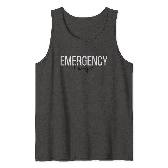 Er Nurse Emergency Room Nurse Registered Nurse Tank Tops