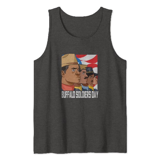 National Buffalo Soldiers Day July 28Th Patriotic Tank Tops