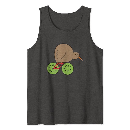 Kiwi Bird New Zealand Kiwi Bird And Kiwi Fruit Kiw Tank Tops