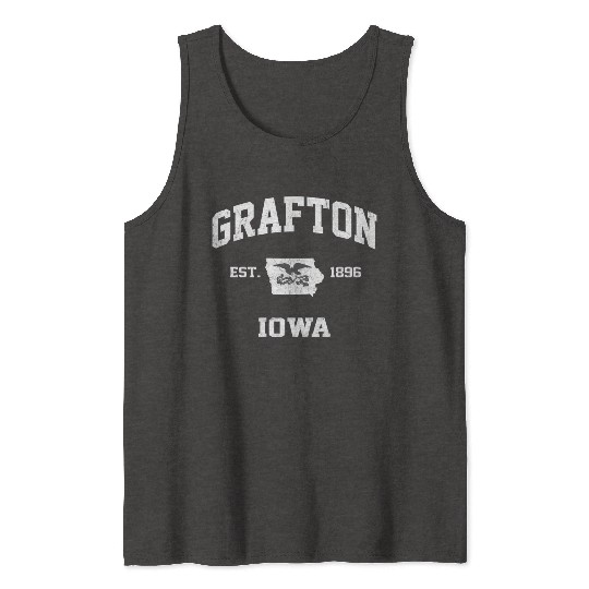 Grafton Iowa Ia State Athletic Style Tank Tops