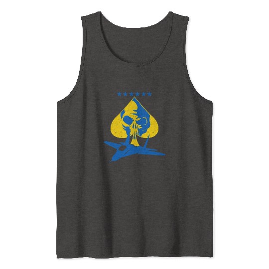 The Ghost Of Kyiv Kiev Ukraine Ace Fighter Pilot Tank Tops