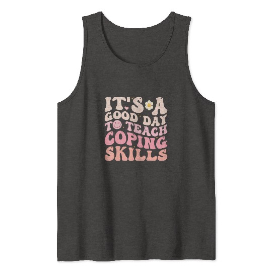 Teach ing Skills Teacher Back To School Counselor Tank Tops