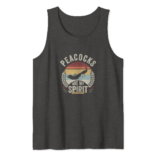 PeacocAre My Spirit Animal Peacock Tank Tops