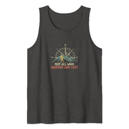 Hiker funny Wanderlust Mountaineer Hiking Tank Tops