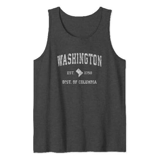 Washington Dc Athletic Sports Tank Tops