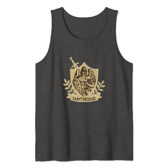 Saint Michael Patron Saint of Police Officers Tank Tops
