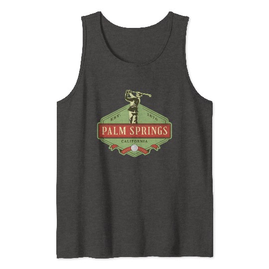 Palm Springs California Golf Tank Tops