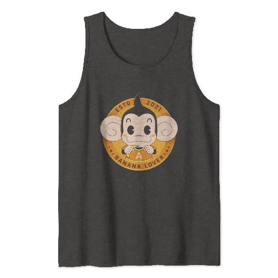 Monkey Banana Lover Tank Tops