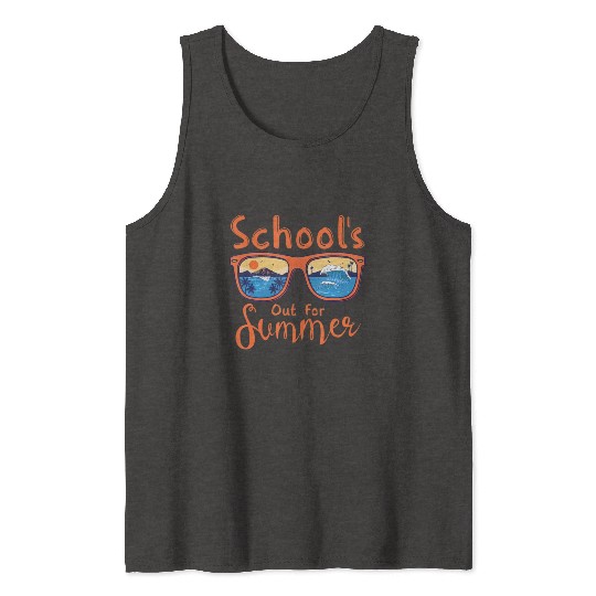 Substitute Teacher Life Hello Summer Tie Dye Summe Tank Tops