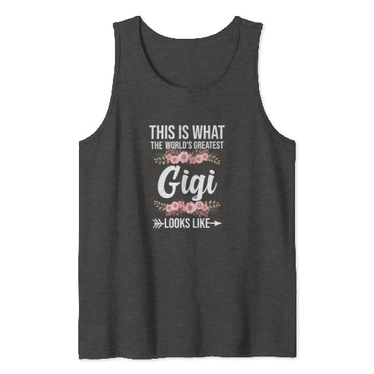 The World'S Greatest Gigi Loo Like Grandma Tank Tops