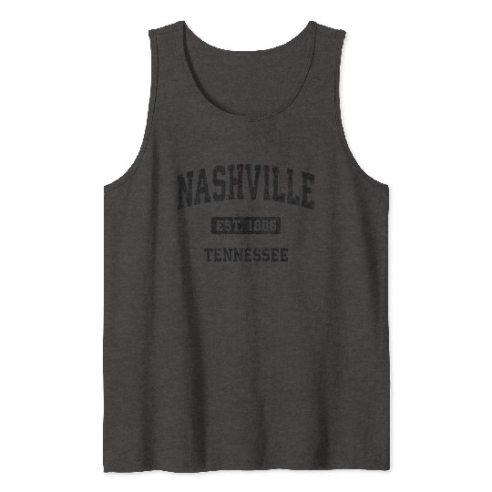 Nashville Tennessee Tn Athletic Sports Tank Tops