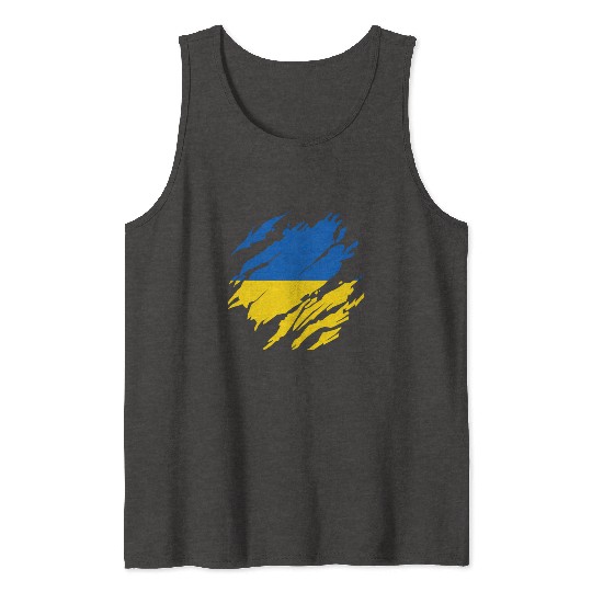 Ukrainian Flag Ukraine Tank Tops