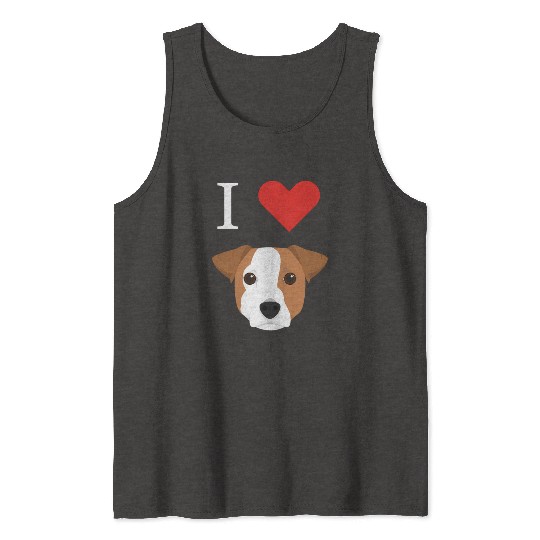 I Love My Jack Russell Dog Tank Tops