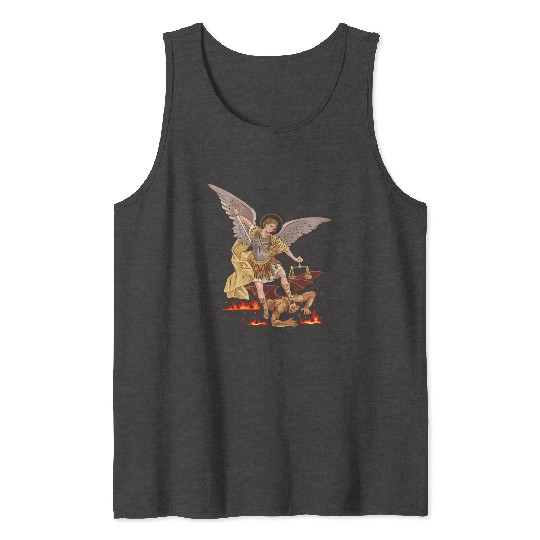 St Michael The Archangel Tank Tops