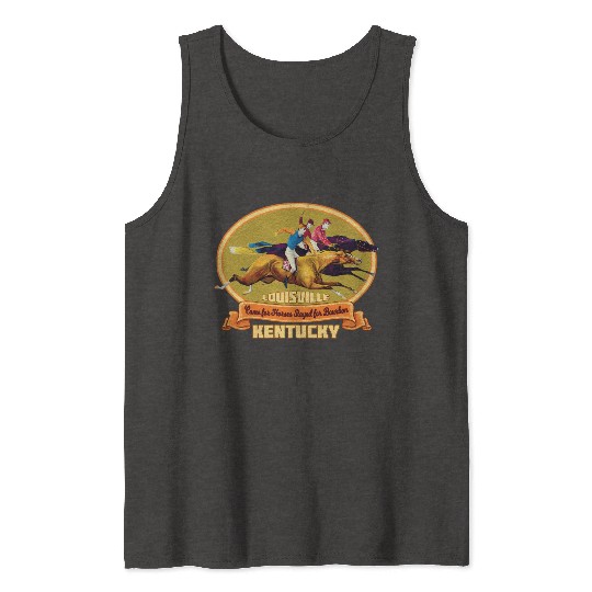 Louisville Kentucky Horse Racing Bourbon Derby Tank Tops