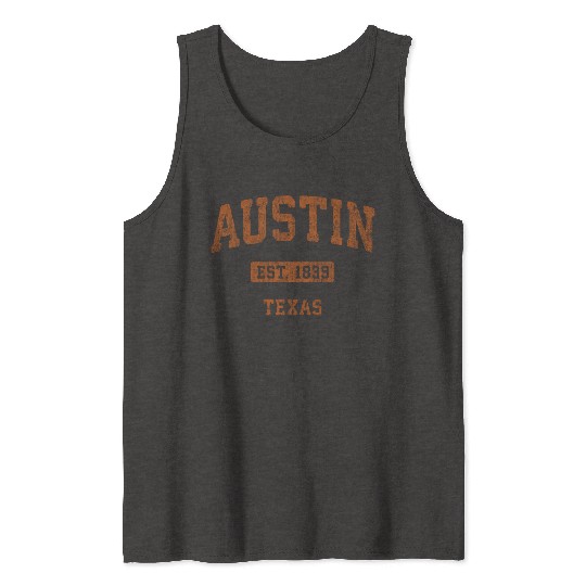 Austin Texas Tx Athletic Sports Tank Tops