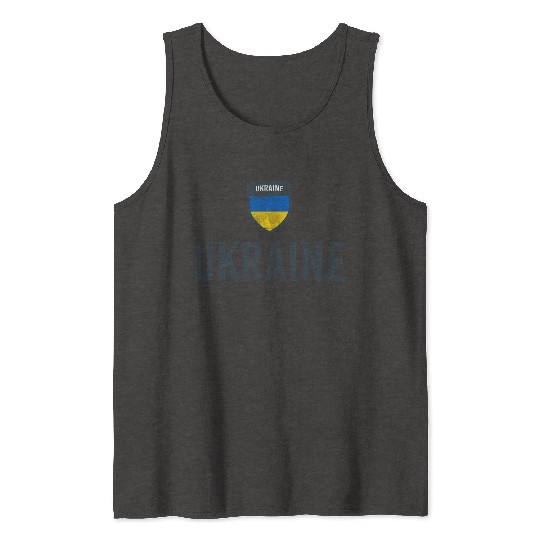 Ukraine Flag Ukrainian Flag Ukraine Tank Tops
