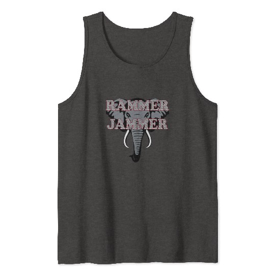 Albm Rammer Jammer Houndstooth Elephant Tide Tank Tops