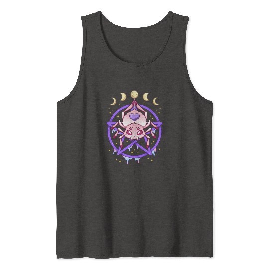Kawaii Pastel Goth Creepy Pentacle der Tank Tops