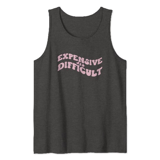 Expensive And Difficult Bougie Bougee Preppy Tank Tops