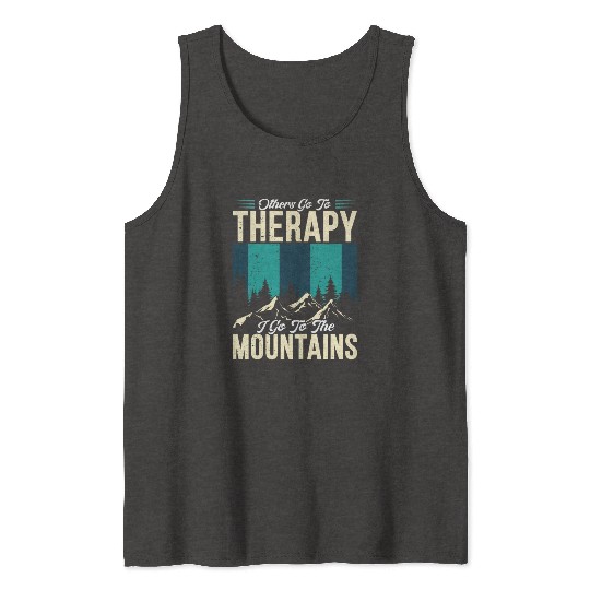 Mountain love Therapy Mountains Wanderlust Tank Tops
