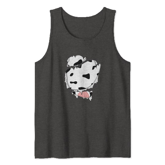 Funny Halloween Cool Funny Halloween For Cow Lover Tank Tops