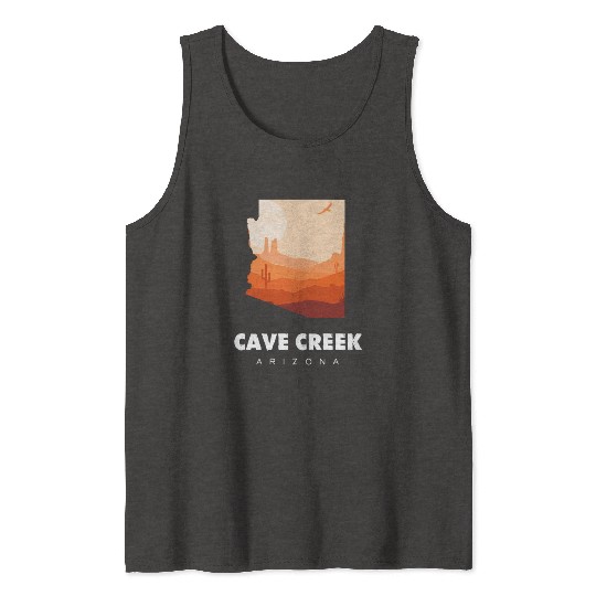 Caving Cave Creek Arizonna For Caveman Hiker Tank Tops