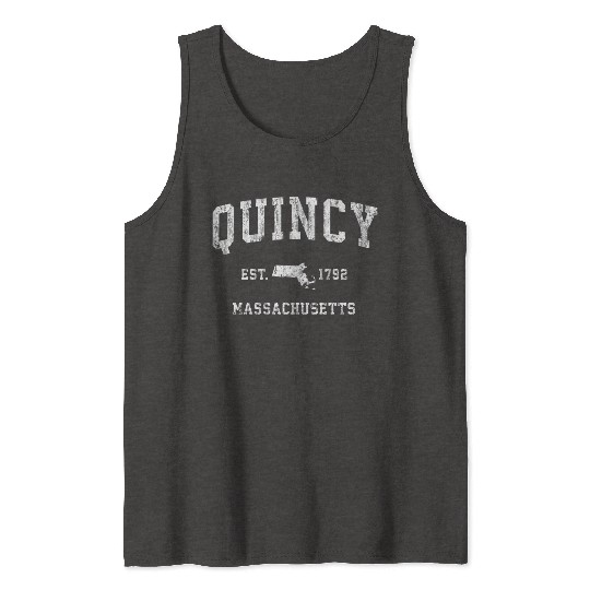 Quincy Massachusetts Ma Athletic Sports Tank Tops
