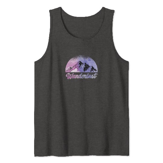 Wanderlust Mountaineer Hiker Summit sport Tank Tops