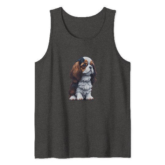 Cavalier King Charles Spaniel Dog Puppet Tank Tops
