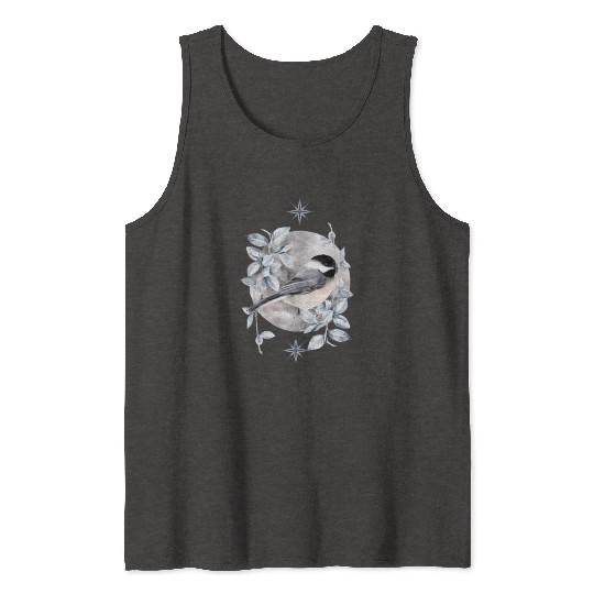 Bird in Winter Tank Tops