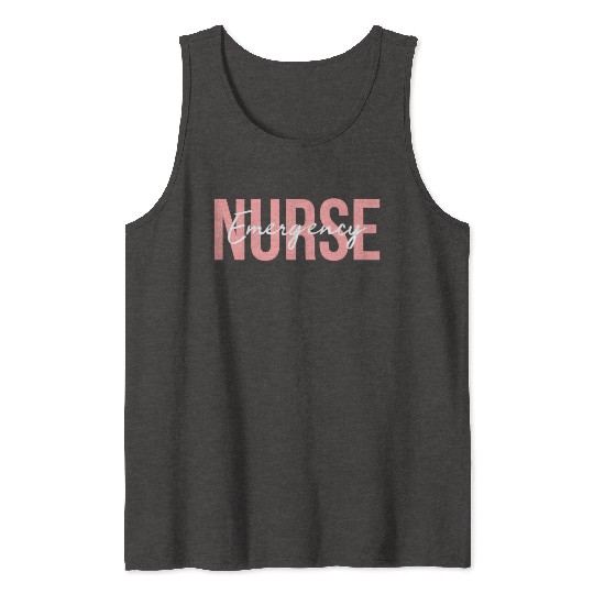 Er Nurse Emergency Room Nurse Registered Nurse Tank Tops