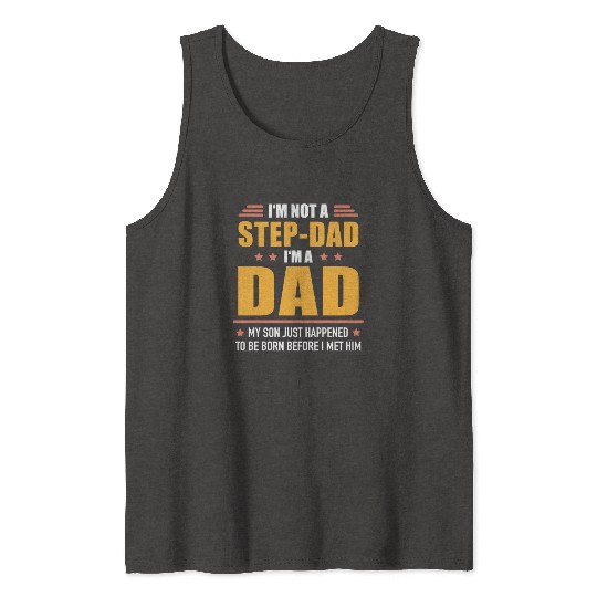 Step-Dad Stepfathers Son Nursing Father Gift Tank Tops