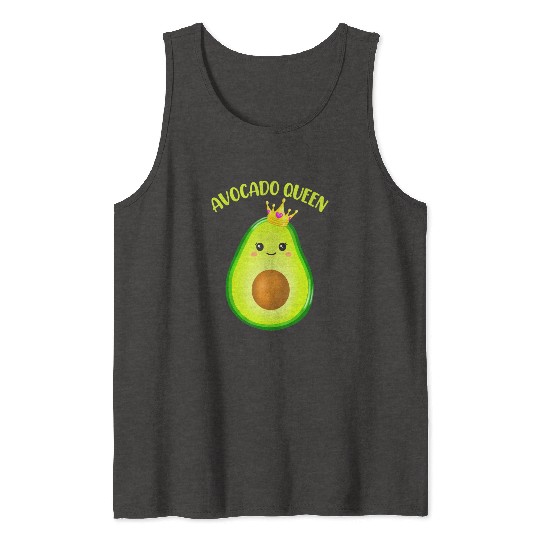 Avocado Vegan Queen Tiara Crown Wos Tank Tops