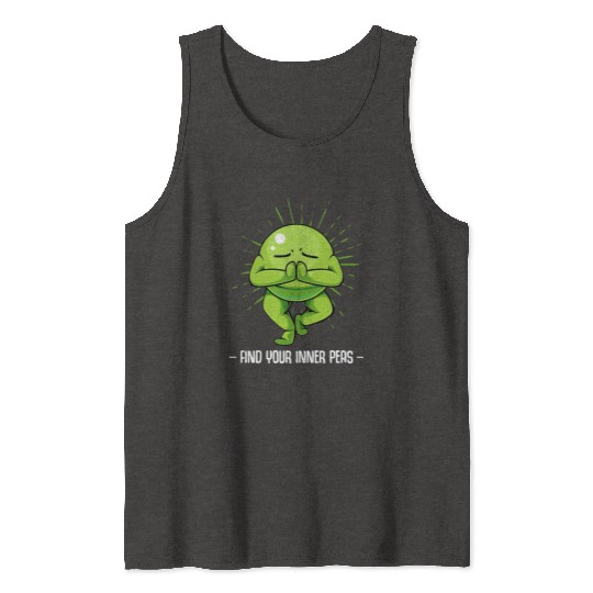 Peas Find Your Inner Peas Funny Vegetable Pun Tank Tops