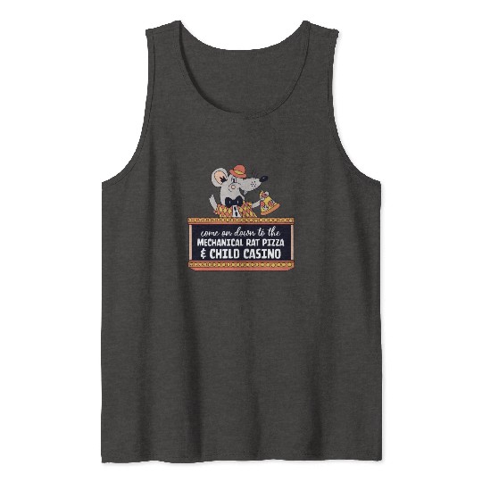 The Mechanical Rat Pizza & Child Casino Tank Tops