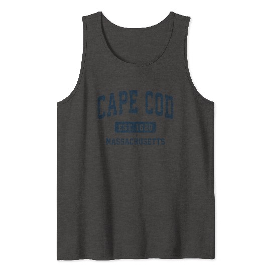 Cape Cod Massachusetts Ma Vintage Athletic Tank Tops