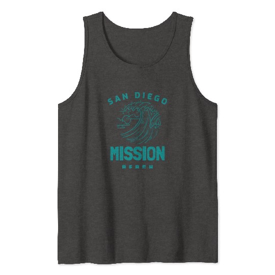 Beautiful Mission Beach San Diego California Tank Tops
