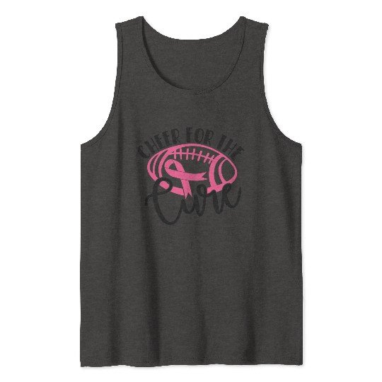 Cheer For The Cure Pink Breast Cancer Awareness Tank Tops