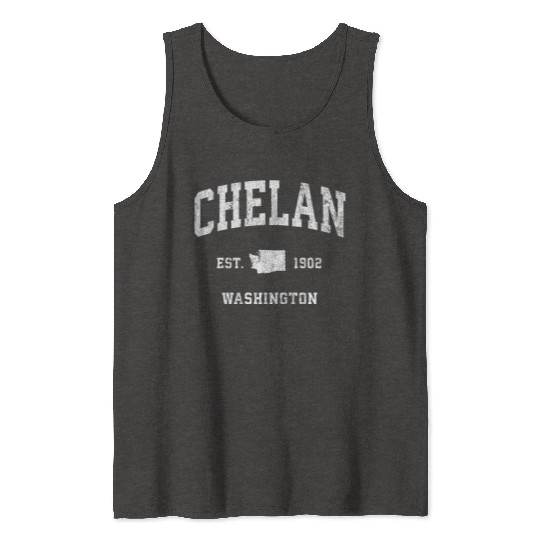 Chelan Washington Wa Vintage Athletic Tank Tops