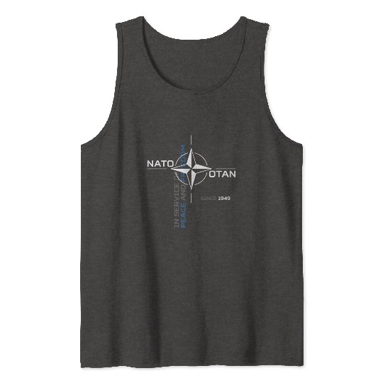 Peace And Freedom Otan Nato Tank Tops