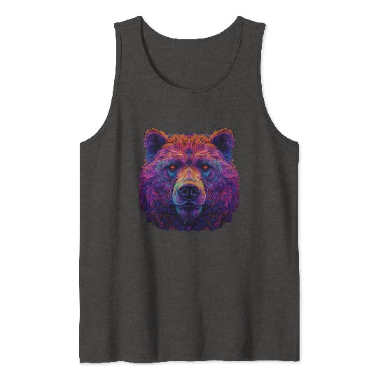 Neon Grizzly Tank Tops