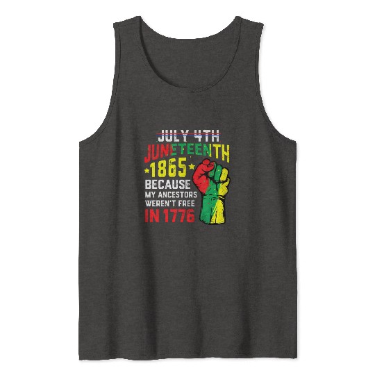 July 4Th Juneteenth 1865 African Melanin Black Pro Tank Tops