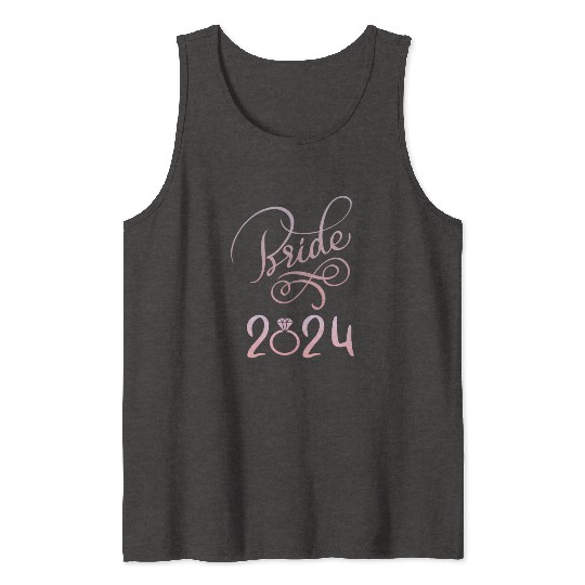 Bride To Be 2024 Fiancã© Engagement Announcement Tank Tops