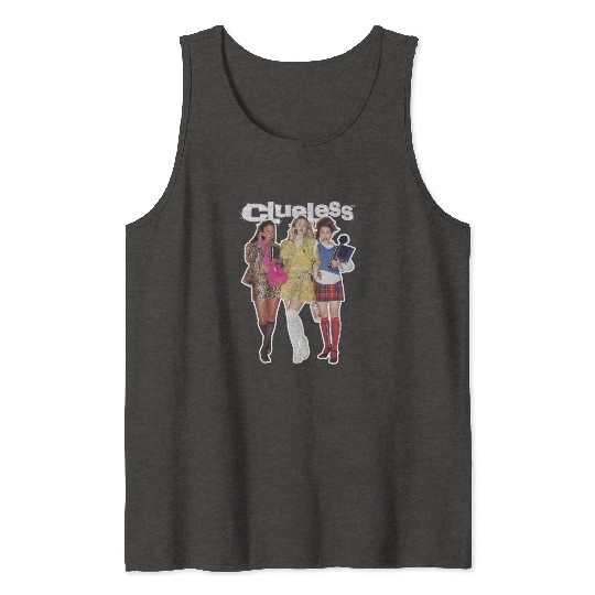 Clueless Bedazzled Logo Tank Tops