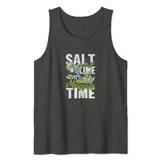 Salt And Lime It'S Margarita Time Pub Crawl Pytime Tank Tops