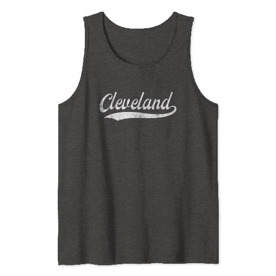 Vintage Cleveland Ohio Distressed Tank Tops