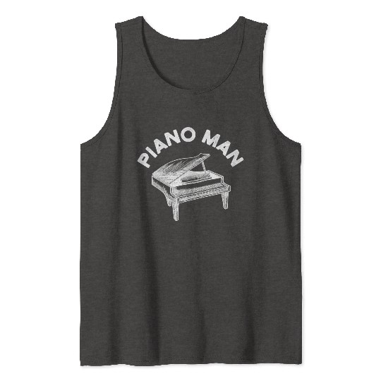 Baby Grand Piano Man Teacher Student Pianist s Tank Tops